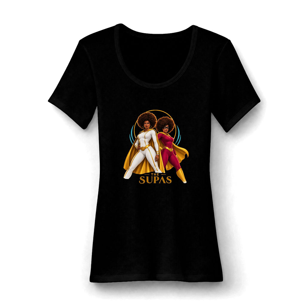 The Supas Scoop Neck Tee — Supahero Friend Tee