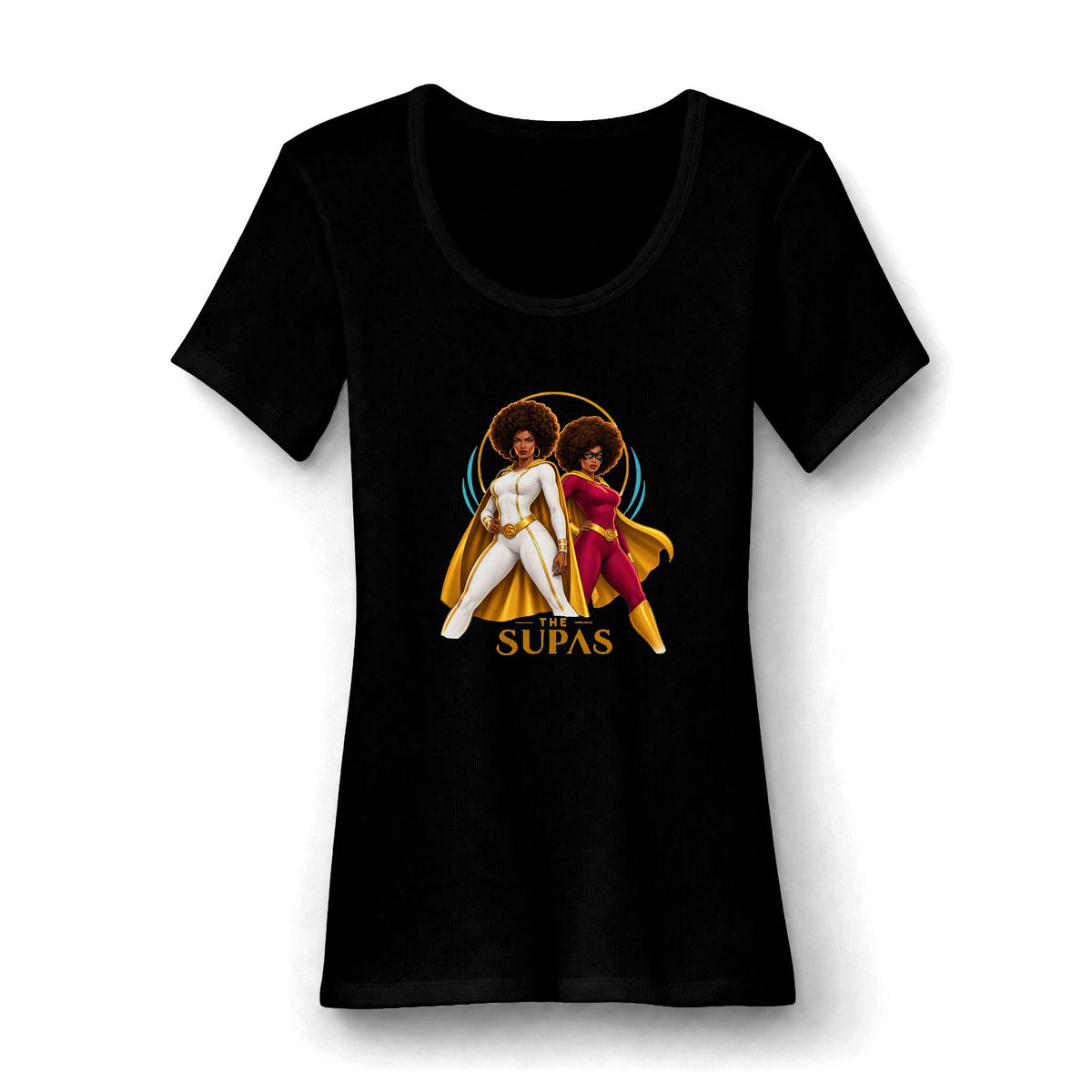 The Supas Scoop Neck Tee — Supahero Friend Tee
