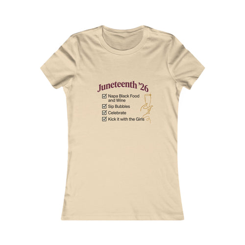 Napa Juneteenth Weekend Tee — Women's Celebration T-Shirt