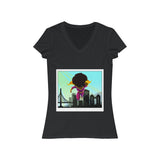 Supa Fly Supa Women's Jersey Short Sleeve V-Neck Tee