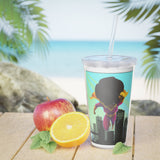Plastic Tumbler with Straw