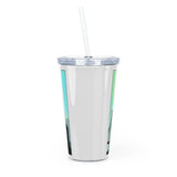 Plastic Tumbler with Straw
